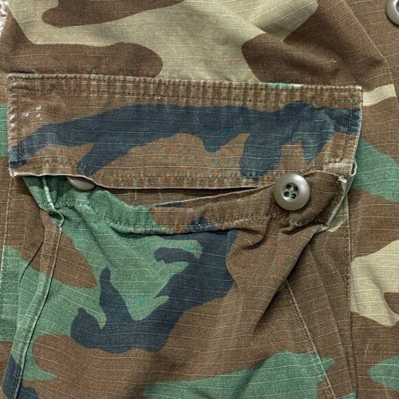 USGI Woodland Camo BDU Ripstop Jacket Small Long – Vintage Military Issue - Picture 7 of 15